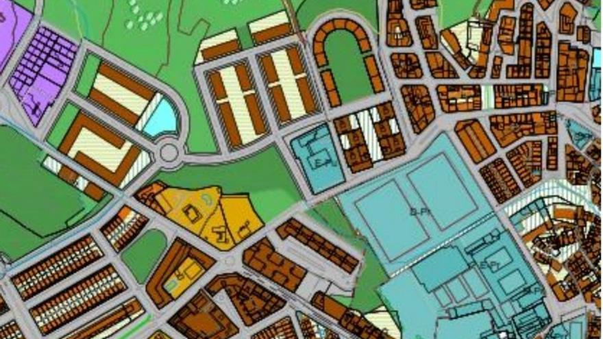 La zona de Tejerías y Canraso con la nueva ordenación