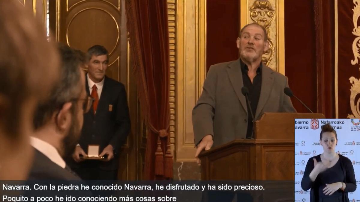 Discurso de Iñaki Perurena tras recibir la Cruz de Carlos III