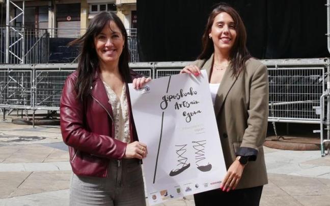 Larraitz Olaizola eta Edurne Matías, tras la presentación.