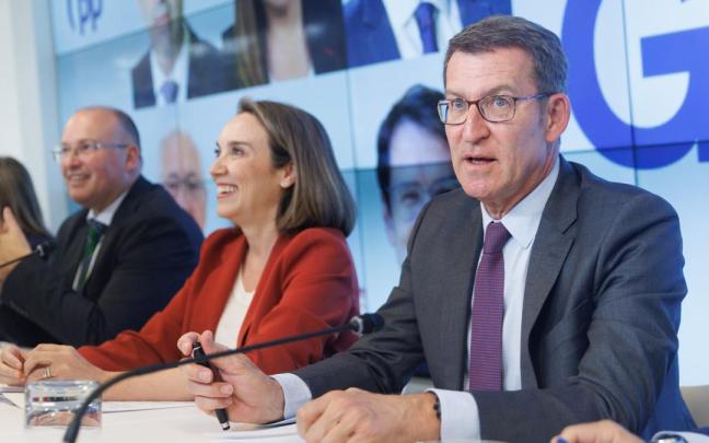 Feijóo, en la Junta Directiva Nacional del PP.