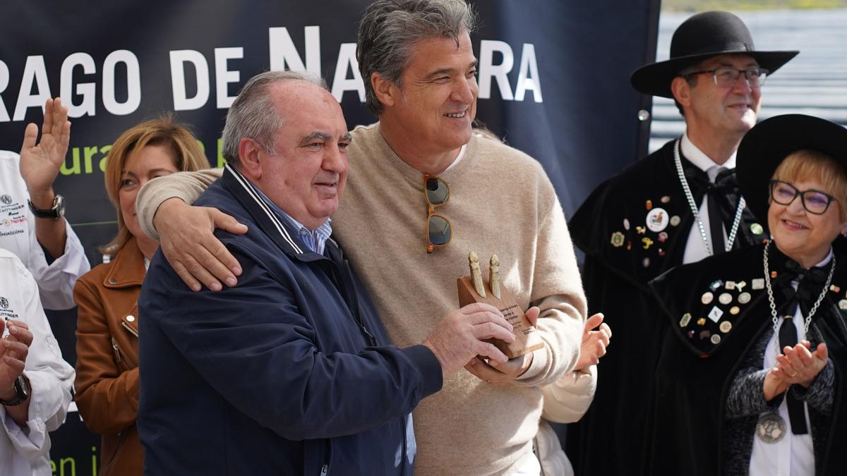 El chef y empresario gastronómico catalán Pedro Carles Abellán, con Ignacio Idoate