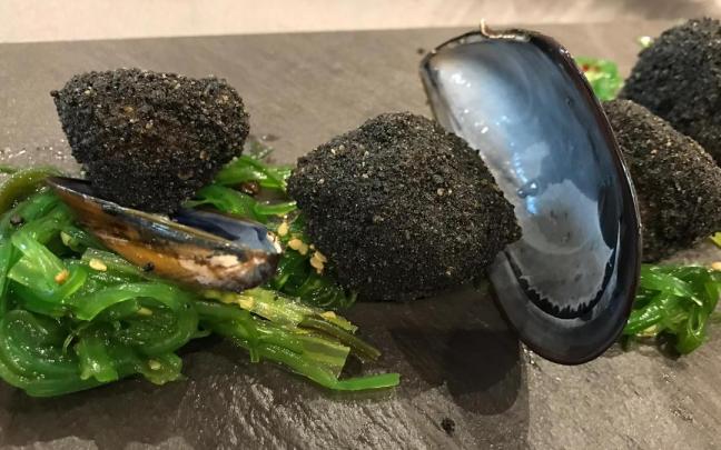 Croquetas de mejillón, de Egoitz Zamora.