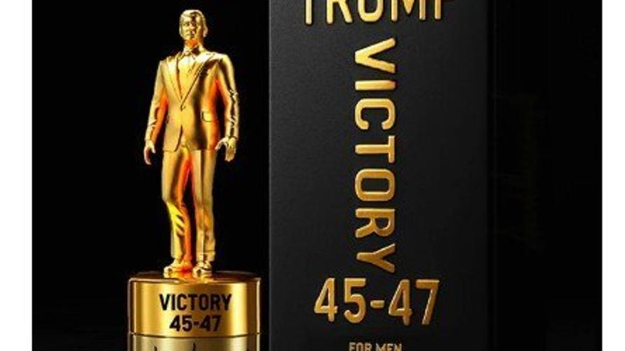 Trump promociona un perfume con una figura de sí mismo inspirado en su victoria electoral.
