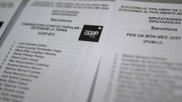 Papeletas electorales.