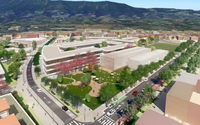 Recreación del nuevo barrio de San Miguel-Anaka en Irun.