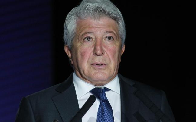 El presidente del Atlético de Madrid, Enrique Cerezos El presidente del Atlético de Madrid, Enrique Cerezos