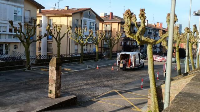 Goiko Plaza, con el aparcamiento cerrado