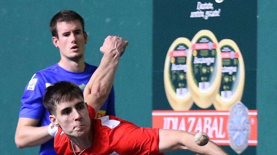 Martxel Iztueta fue protagonista este domingo ante Mariezkurrena II en San Mateo.