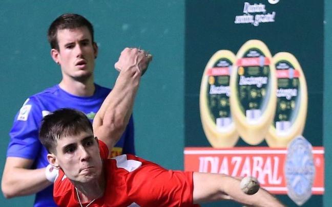 Martxel Iztueta fue protagonista este domingo ante Mariezkurrena II en San Mateo.