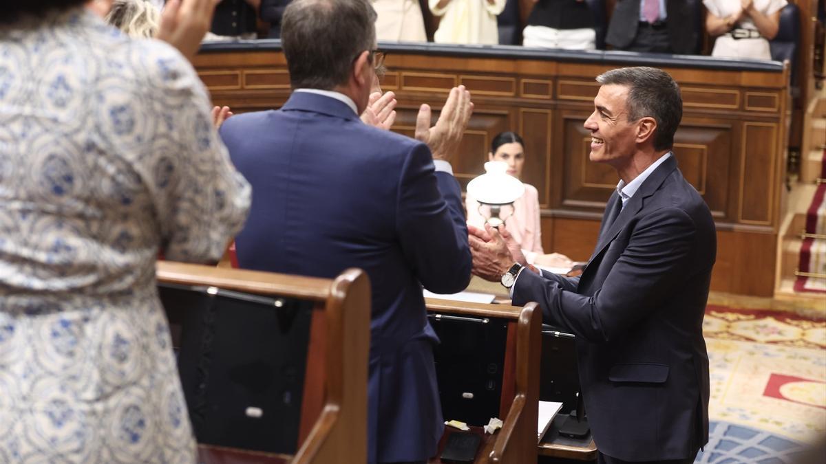 Sánchez, en el Congreso en pleno choque por la corrupción y la exigencia de elecciones.