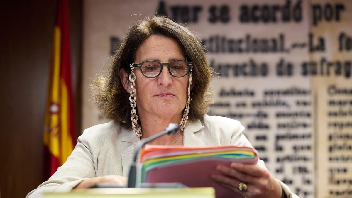 La vicepresidenta de la Comisión Europea para la Transición Limpia, Justa y Competitiva, Teresa Ribera.