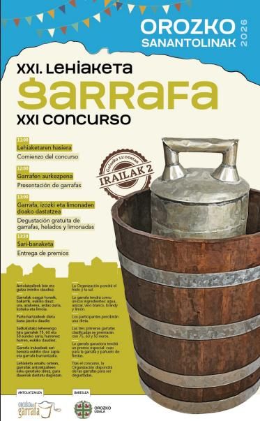El miércoles se celebrará el arraigado concurso de garrafa