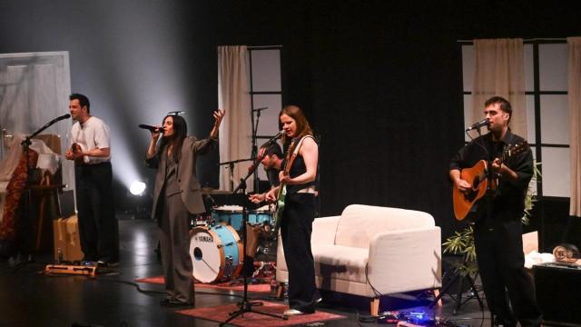 Nøgen, durante un concierto de este sábado en el Kursaal