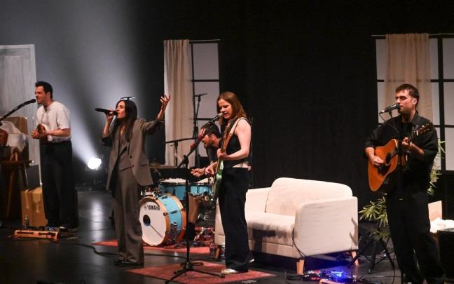 Nøgen, durante un concierto de este sábado en el Kursaal