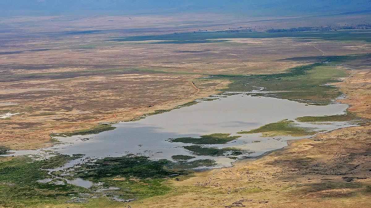 Imagen del cráter del Ngorongoro, donde se ha producido el accidente.