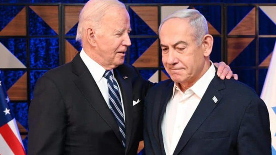 Biden durante un reciente encuentro con Netanyahu.