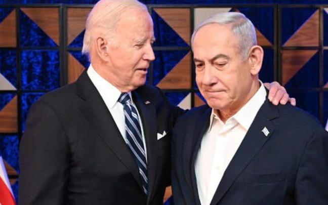 Biden durante un reciente encuentro con Netanyahu.