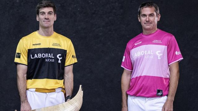 Barandika y Aritz Erkiaga, dos puntilleros vizcainos en la final de la Jai Alai League.