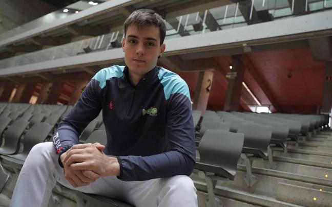 Martxel Iztueta en el frontón Bizkaia. BORJA GUERRERO