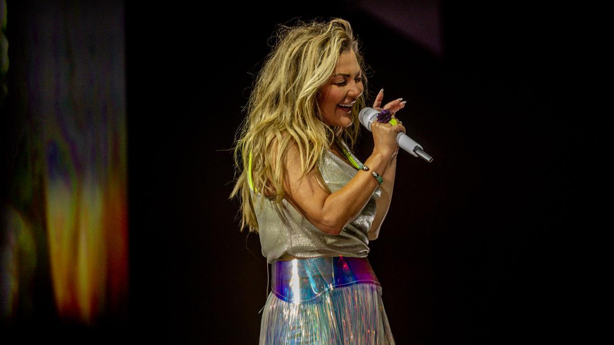 La cantante del grupo 'La Oreja de Van Gogh', Amaia Montero, durante un concierto en el Movistar Arena, a 28 de mayo de 2026
