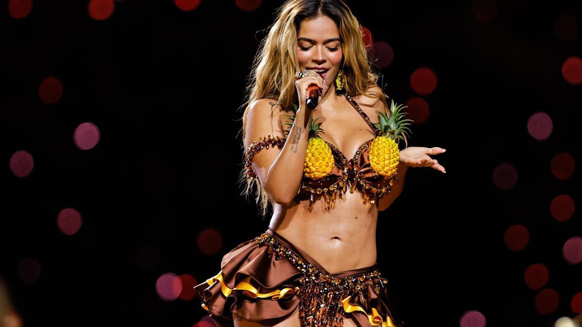 Karol G, durante una actuación.