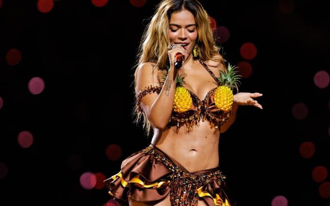 Karol G, durante una actuación.