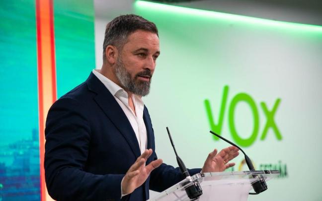 El líder de Vox, Santiago Abascal.