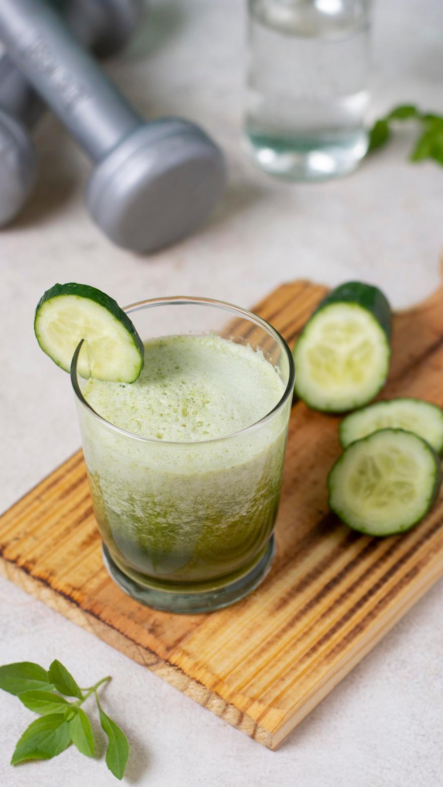 Un refresco a base de pepino.