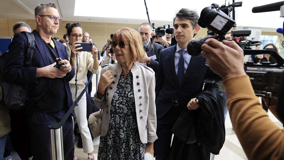 Gisèle Pelicot, a su llegada al juicio hace un año.