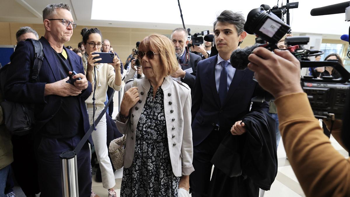 Gisèle Pelicot, a su llegada al juicio.