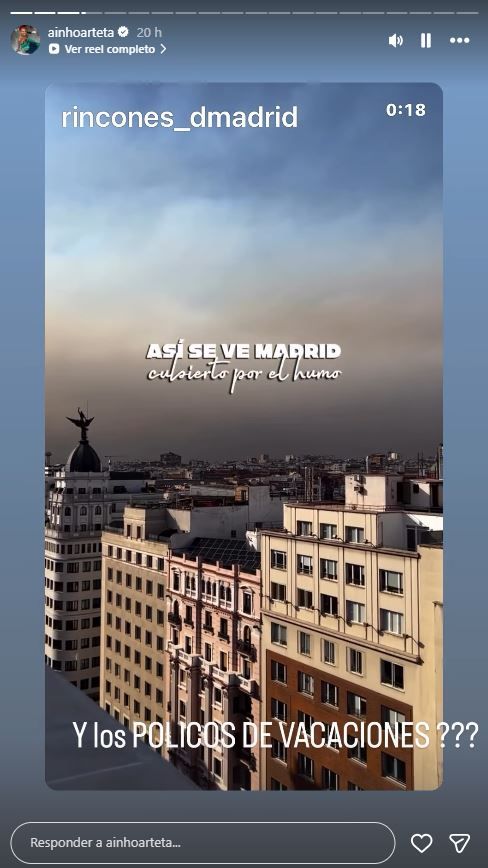 Historias de Ainhoa Arteta en Instagram