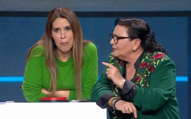 María del Monte (d), dejando sin palabras a Susana Saborido.