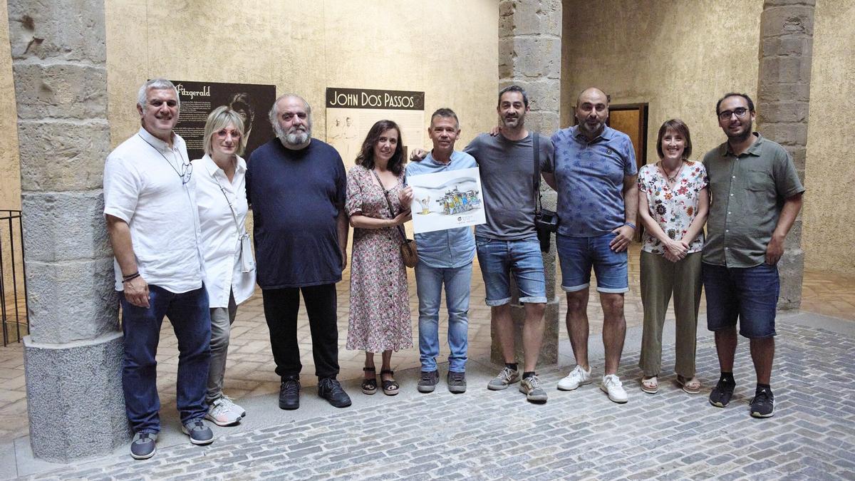 Josetxo con miembros de la asociación AREGNA.