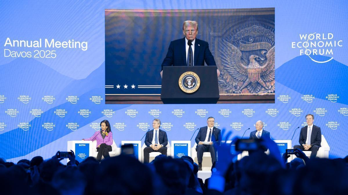 Trump interviene en el Foro Económico Mundial de Davos por videoconferencia