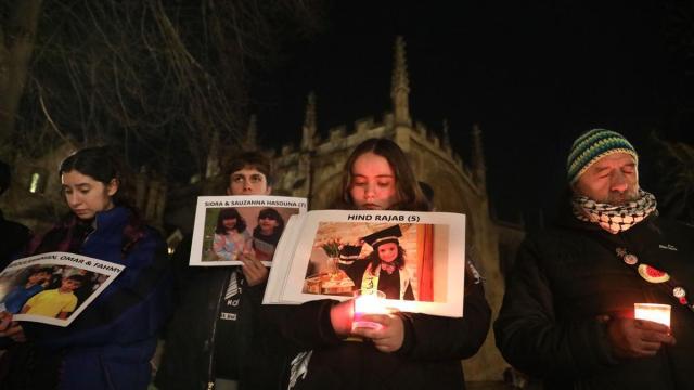 Vigilia en Cambridge por Hind Rajab y otros menores asesinados en Gaza.