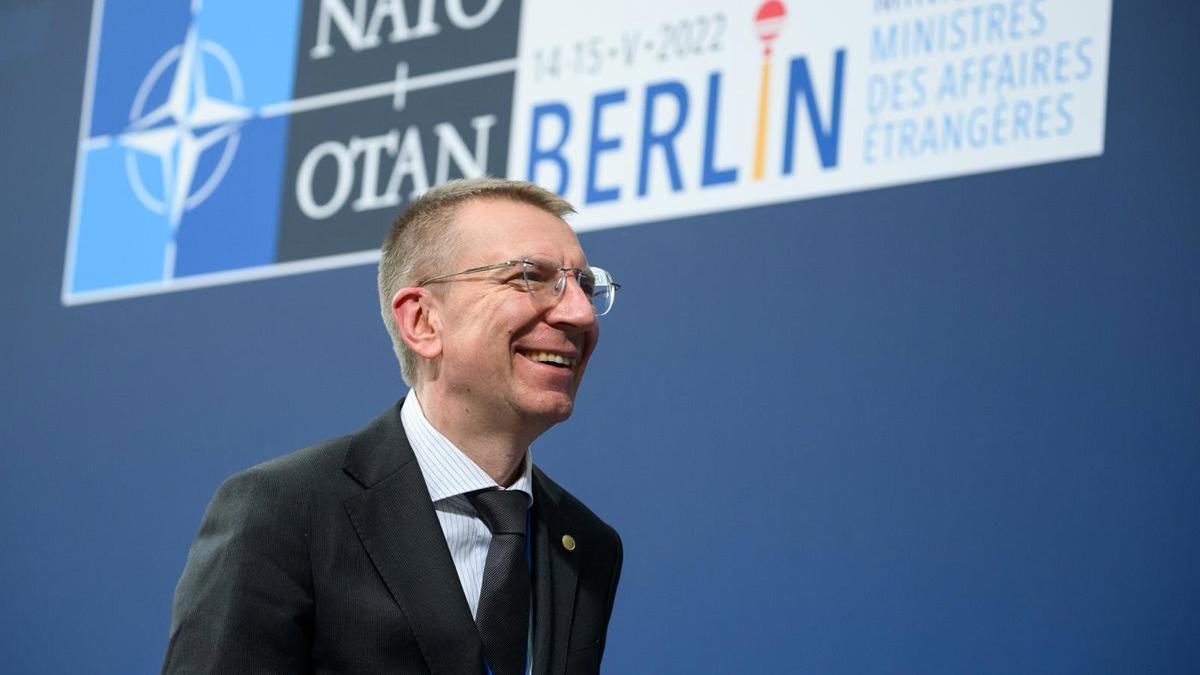 El presidente de Letonia, Edgars Rinkevics.