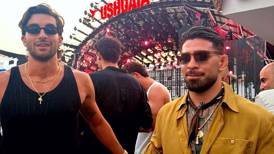 Torres se reencontró con Ilia Topuria en Ibiza.