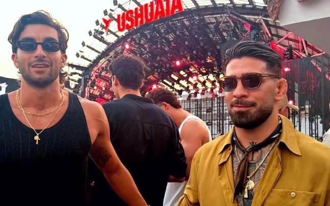 Torres se reencontró con Ilia Topuria en Ibiza.