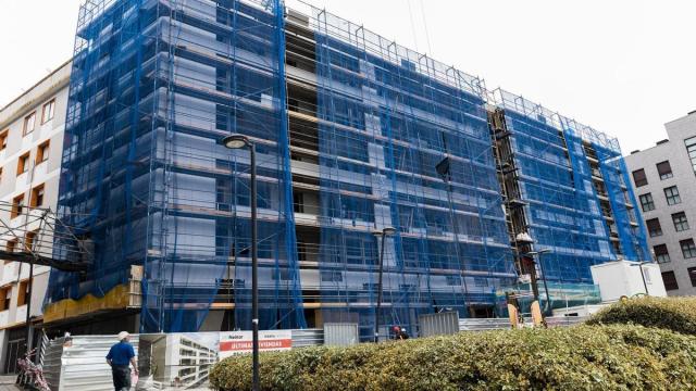 Viviendas en construcción.