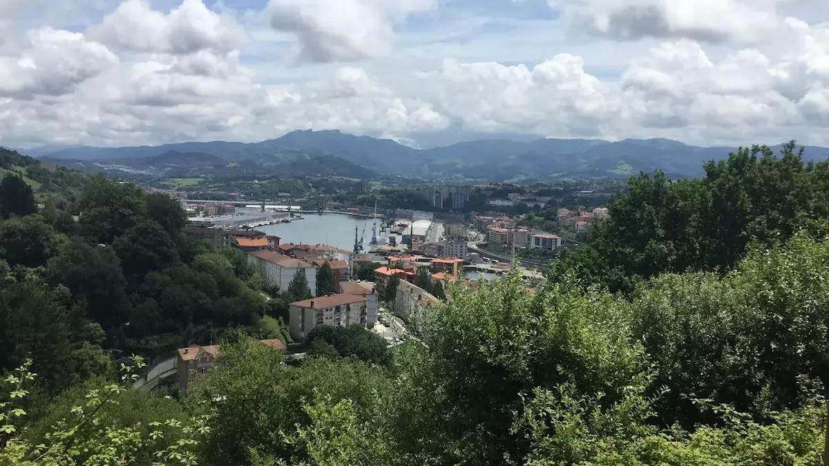 Vista desde Larrabide, uno de los acceso al parque de huertas