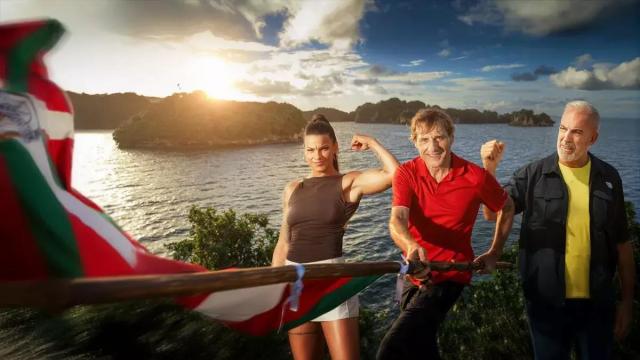 Lur Errekondo, Julian Iantzi y Patxi Alonso, presentadores de 'El Conquis'