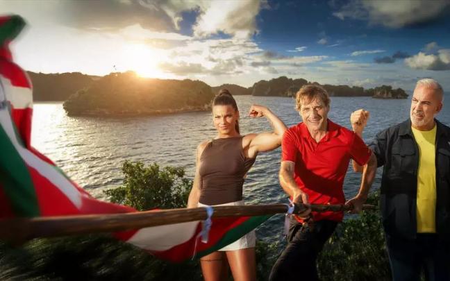 Lur Errekondo, Julian Iantzi y Patxi Alonso, presentadores de 'El Conquis'