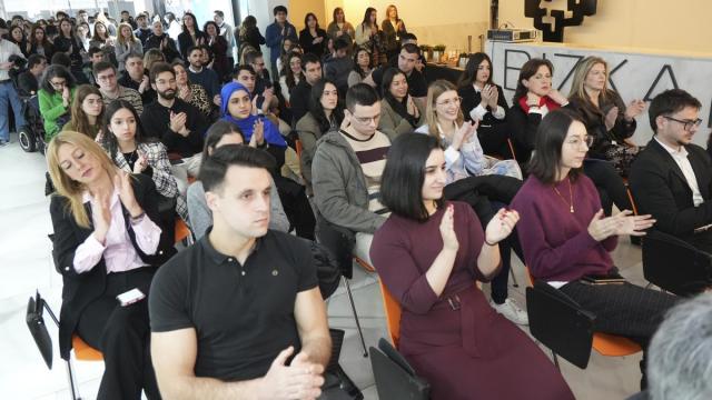 Asistentes a la primera de las tres sesiones del Foro del Empleo de la Universidad del País Vaco.