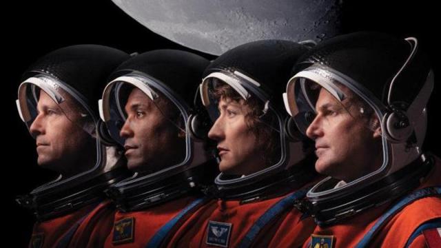 Los tripulantes de la Artemis II.