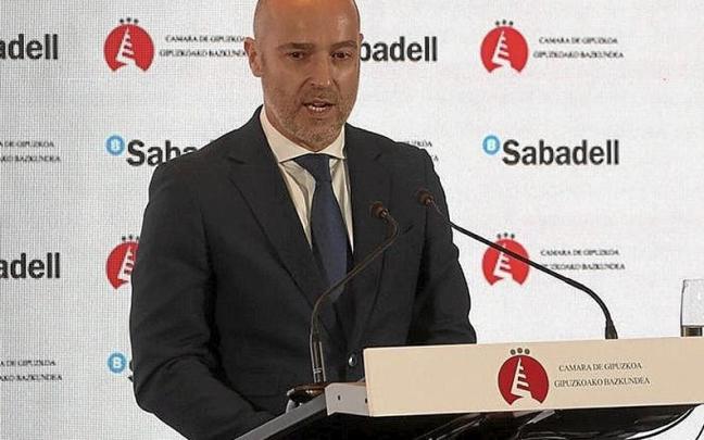 Mauricio Arregui, presidente de la Cámara de Gipuzkoa, ayer.