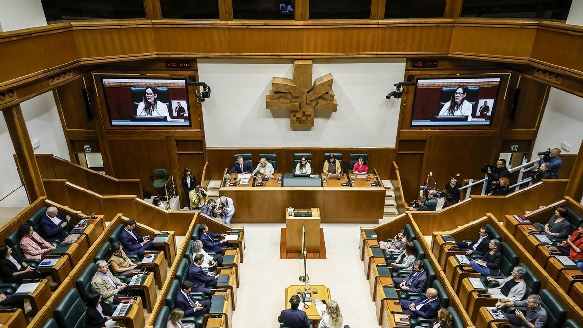 Pleno en el Parlamento Vasco
