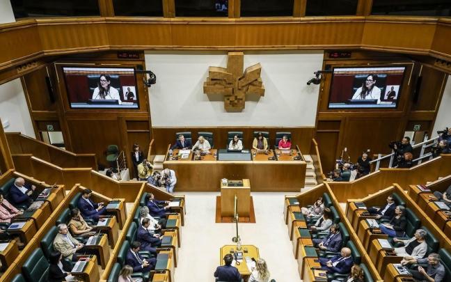 Pleno en el Parlamento Vasco