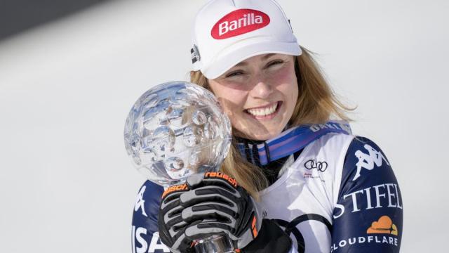 Mikaela Shiffrin, seis veces ganadora de la Copa del Mundo de esquí alpino.