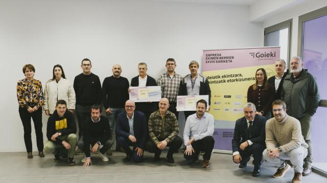 Ganadores de la XXVIII edición del concurso de ideas empresariales de Goieki.