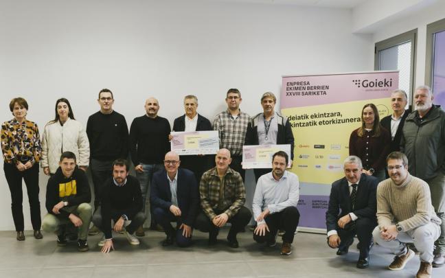 Ganadores de la XXVIII edición del concurso de ideas empresariales de Goieki.